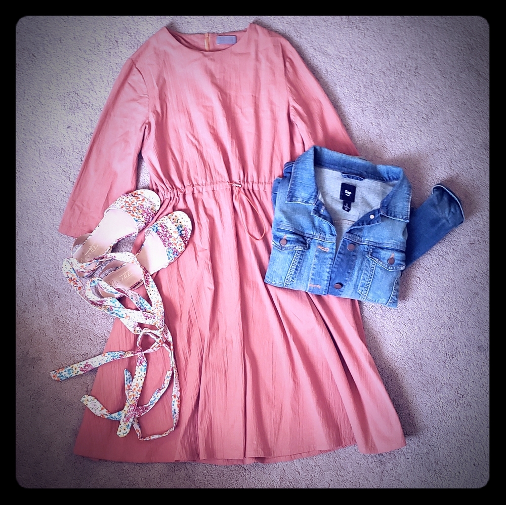 3/4 Sleeve Midi Dress Junees